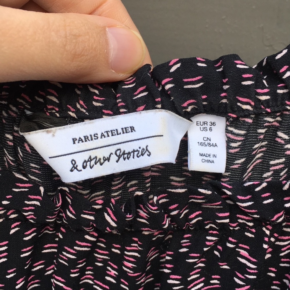 & Other Stories Patterned Dress Size 6 - Picture 3 of 7